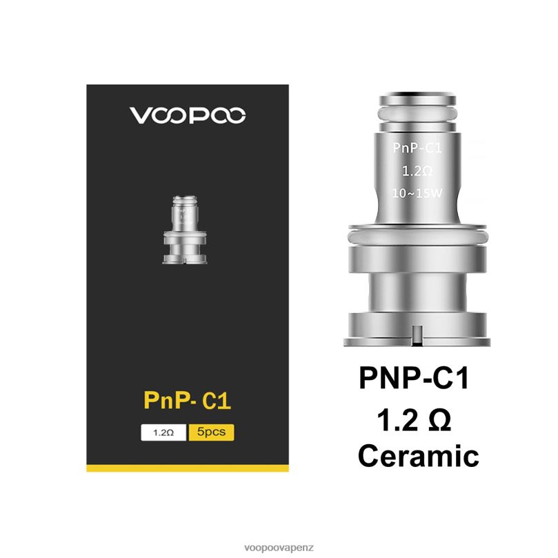 VOOPOO PNP Coils (5Pcs) PnP-C1 - VOOPOO vape NZ T8J6V584