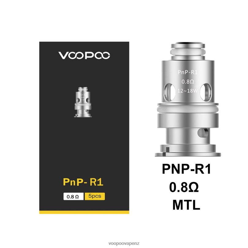 VOOPOO PNP Coils (5Pcs) PnP-R1 - VOOPOO vape Auckland T8J6V590