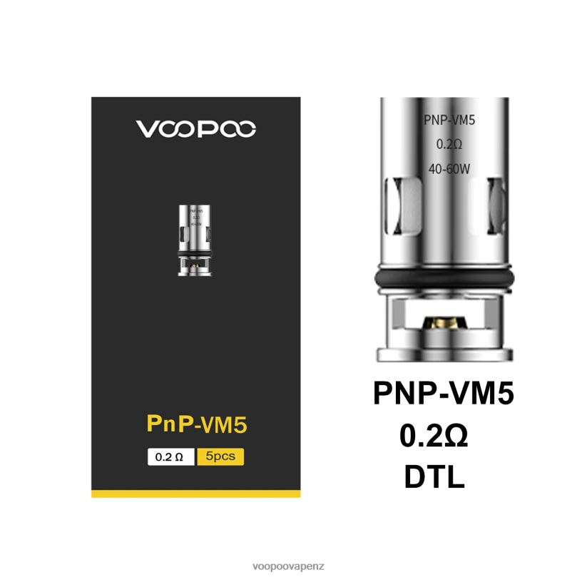 VOOPOO PNP Coils (5Pcs) PnP-VM5 - VOOPOO vape coil T8J6V599