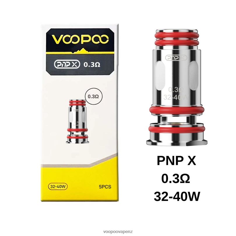 VOOPOO PNP Coils (5Pcs) PnP X 0.3 ohm - VOOPOO vape price T8J6V607