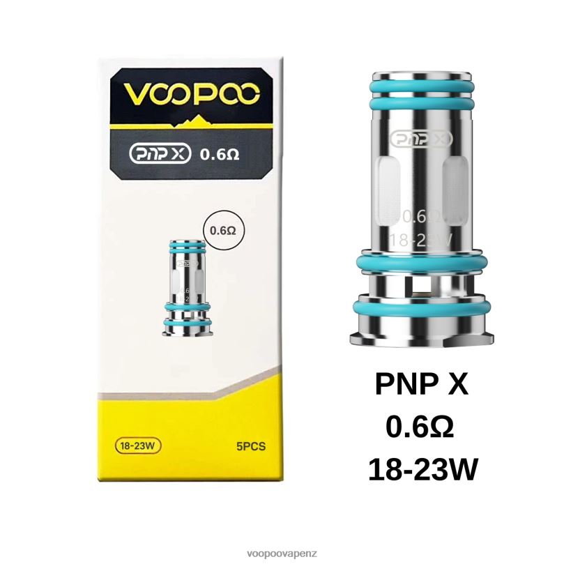 VOOPOO PNP Coils (5Pcs) PnP X 0.6 ohm - VOOPOO vape amazon T8J6V608