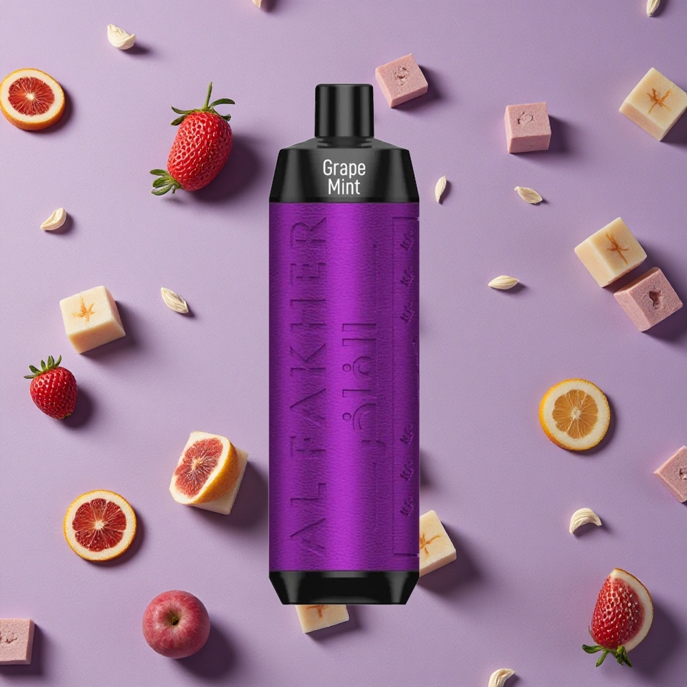 Grape Mint Al Fakher Crown Bar 8000 Puffs 18ml e-Liquid New Zealand wholesalers