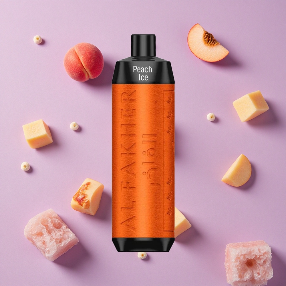 Peach Ice Al Fakher Crown Bar 8000 Puffs 18ml e-Liquid New Zealand wholesalers