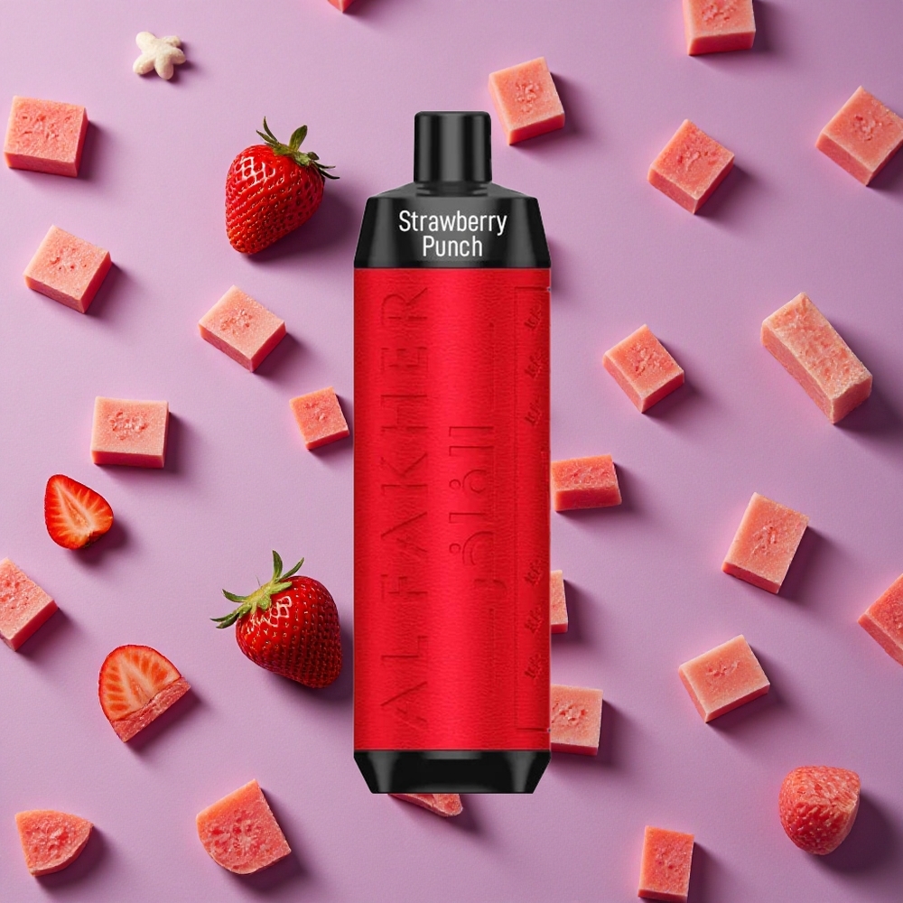 Strawberry Punch Al Fakher Crown Bar 8000 Puffs 18ml e-Liquid New Zealand wholesalers