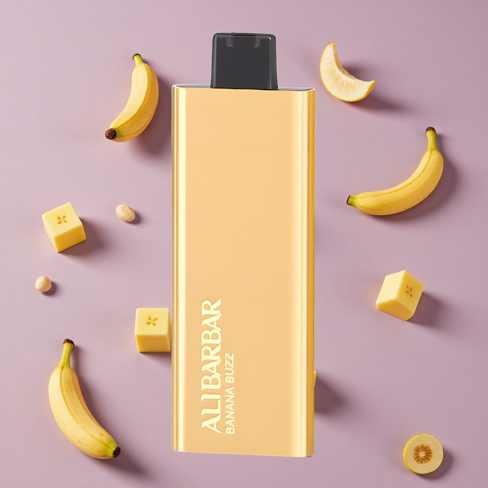 Banana Buzz Alibarbar Pandora 7000 Puffs 17ml New Zealand wholesalers