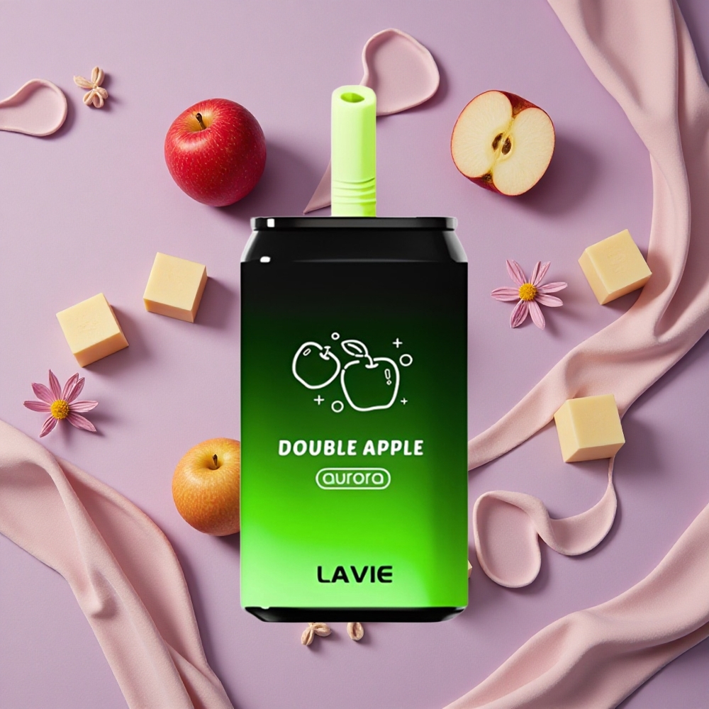 Double Apple LAVIE Aurora 11000 Puffs 22ML Type C New Zealand wholesalers