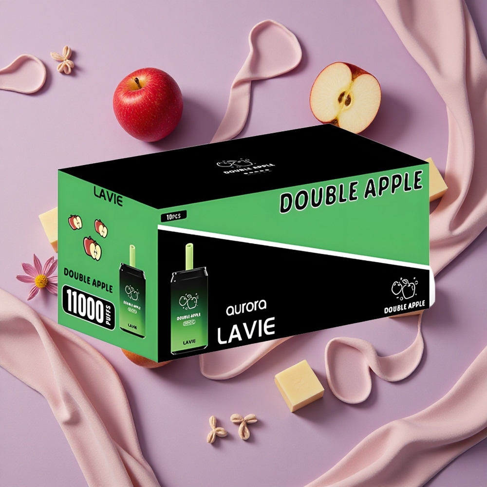Double Apple LAVIE Aurora 11000 Puffs 22ML Type C New Zealand wholesalers