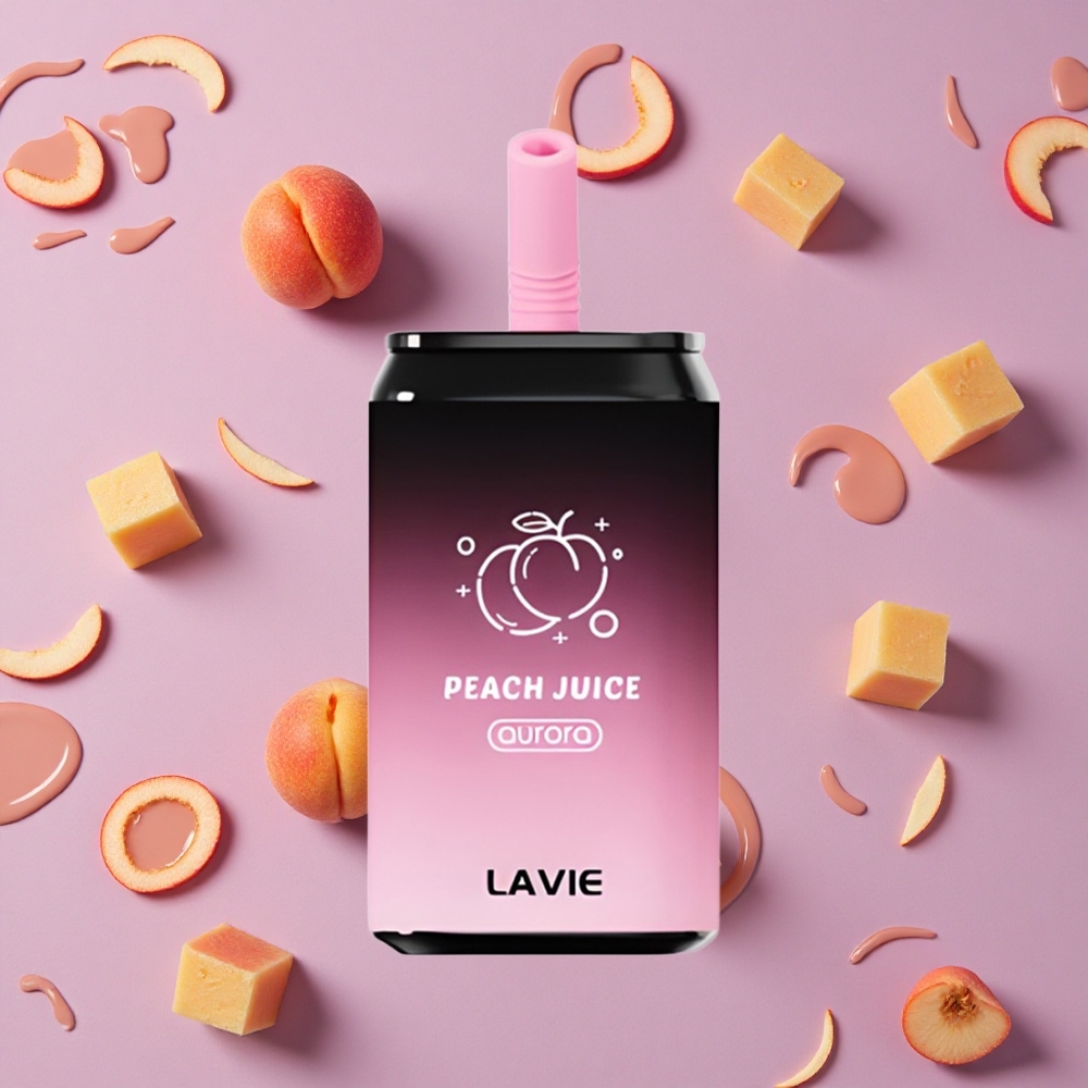 Peach Juice LAVIE Aurora 11000 Puffs 22ML Disposable Vape New Zealand wholesalers