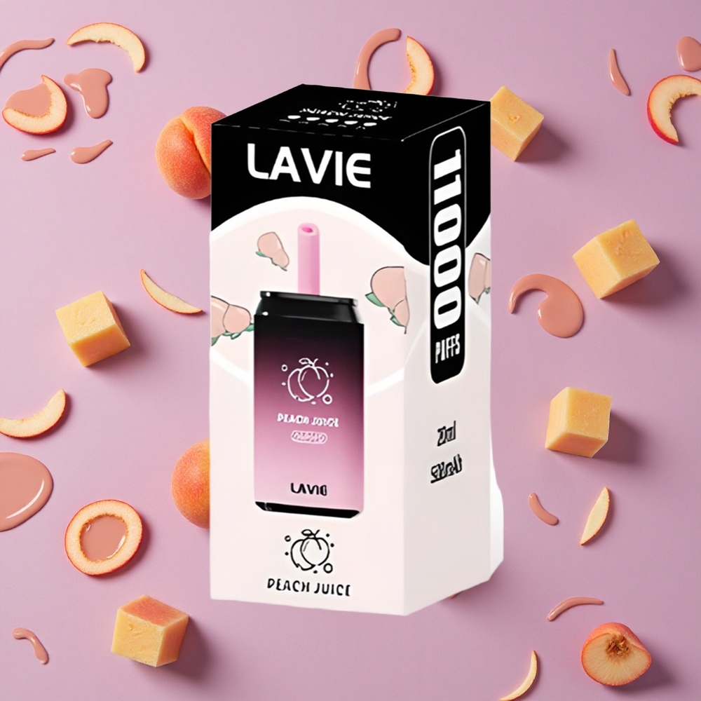 Peach Juice LAVIE Aurora 11000 Puffs 22ML Disposable Vape New Zealand wholesalers
