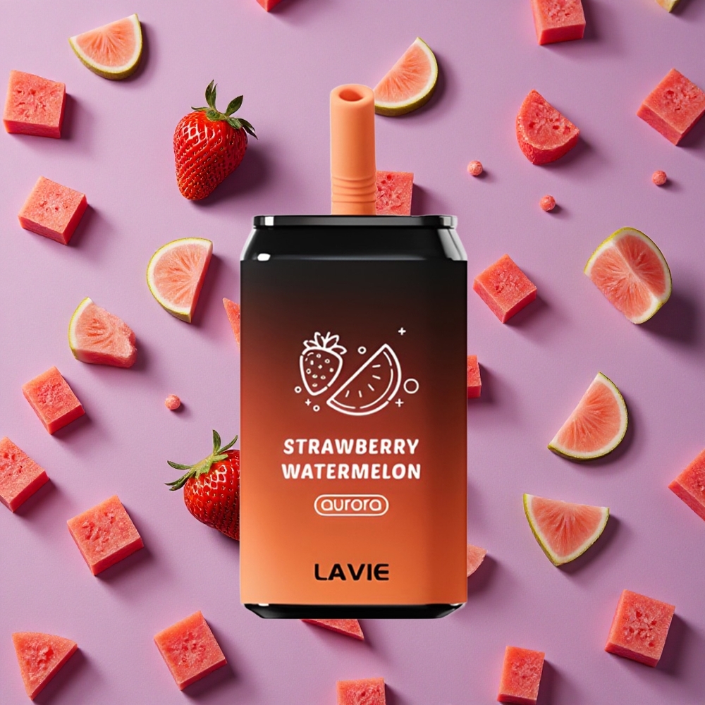 Strawberry Watermelon LAVIE Aurora 11000 Puffs 22ML New Zealand wholesalers