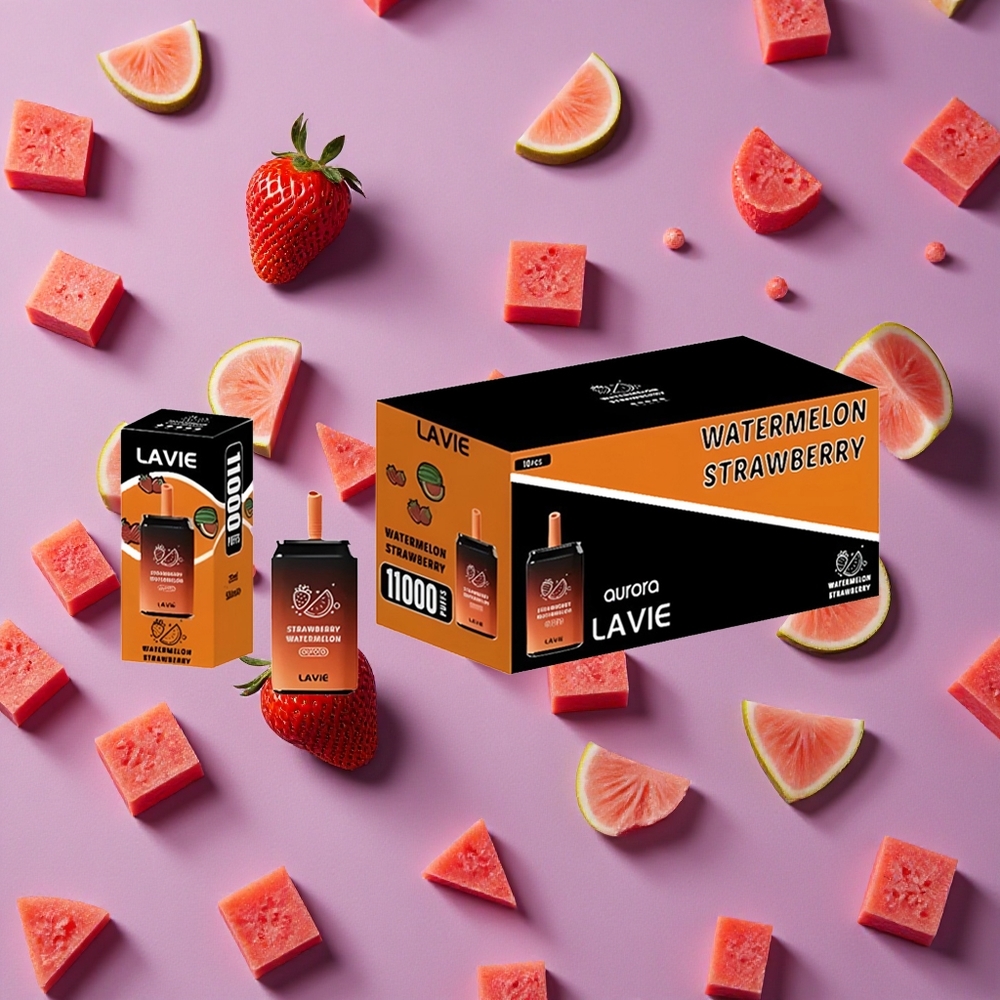 Strawberry Watermelon LAVIE Aurora 11000 Puffs 22ML New Zealand wholesalers