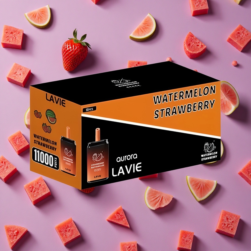 Strawberry Watermelon LAVIE Aurora 11000 Puffs 22ML New Zealand wholesalers