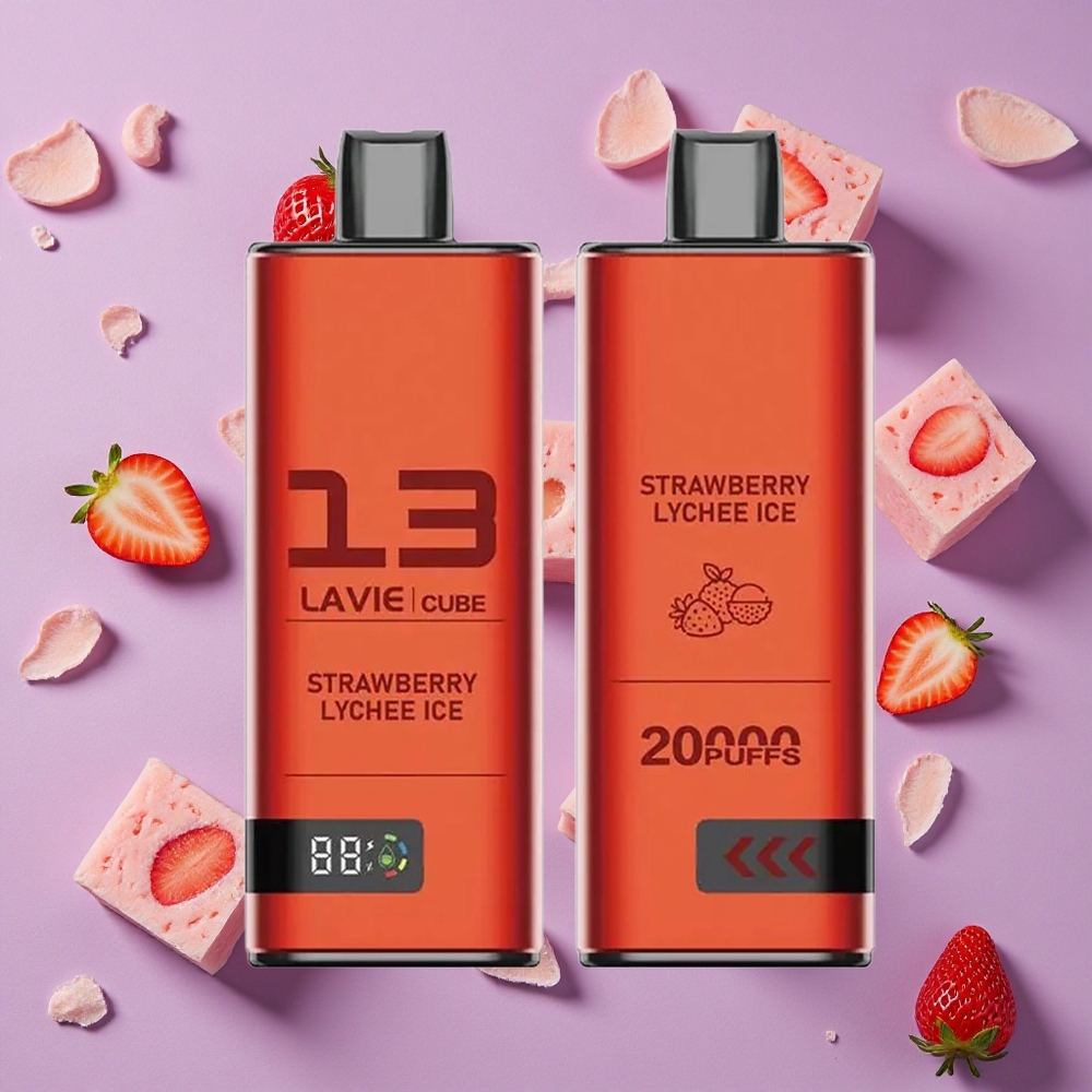Strawberry Lychee Ice Lavie Cube 20000 Puffs 28ML New Zealand wholesalers