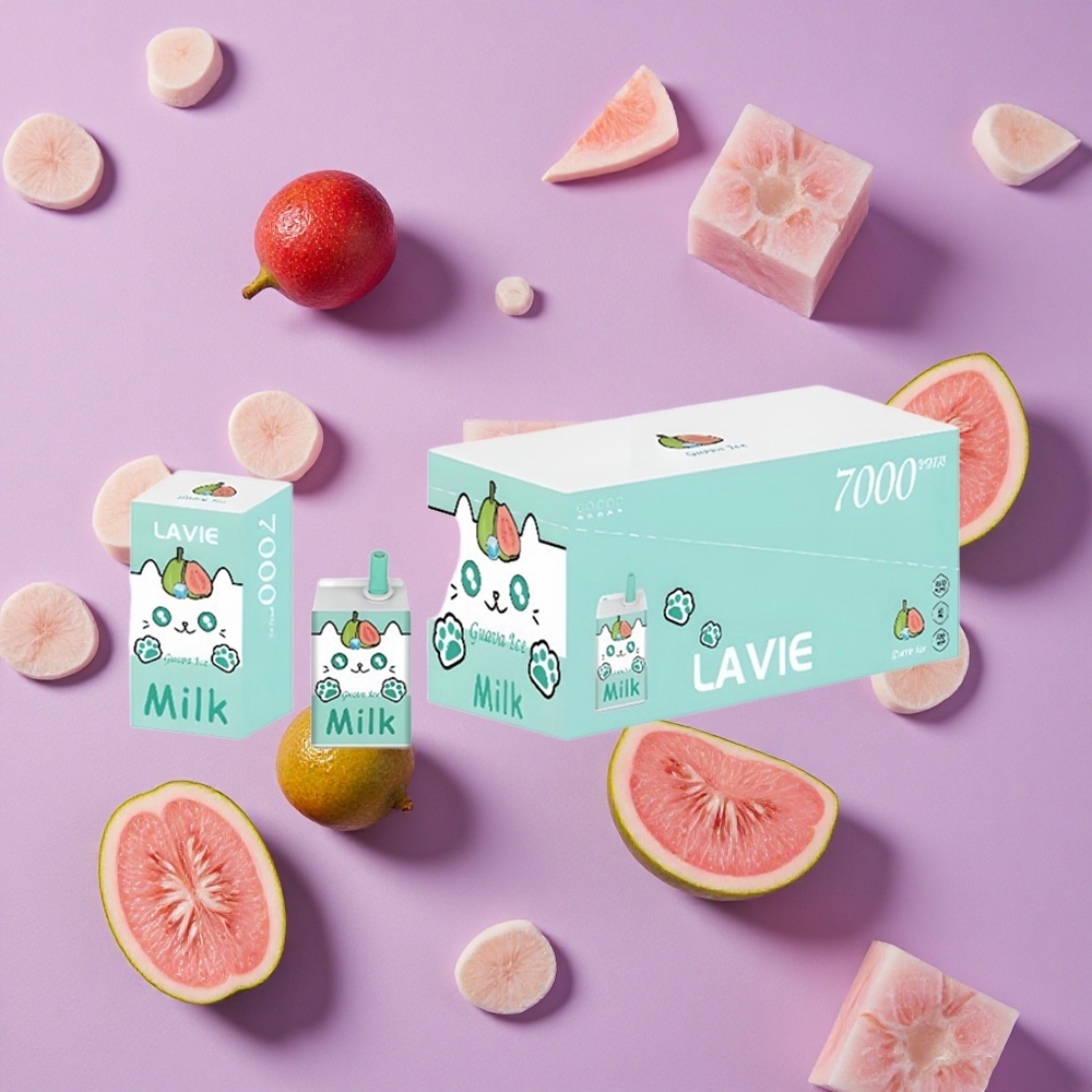Guava Ice LAVIE Milk 7000 Puffs Disposable Vape 16ML New Zealand wholesalers
