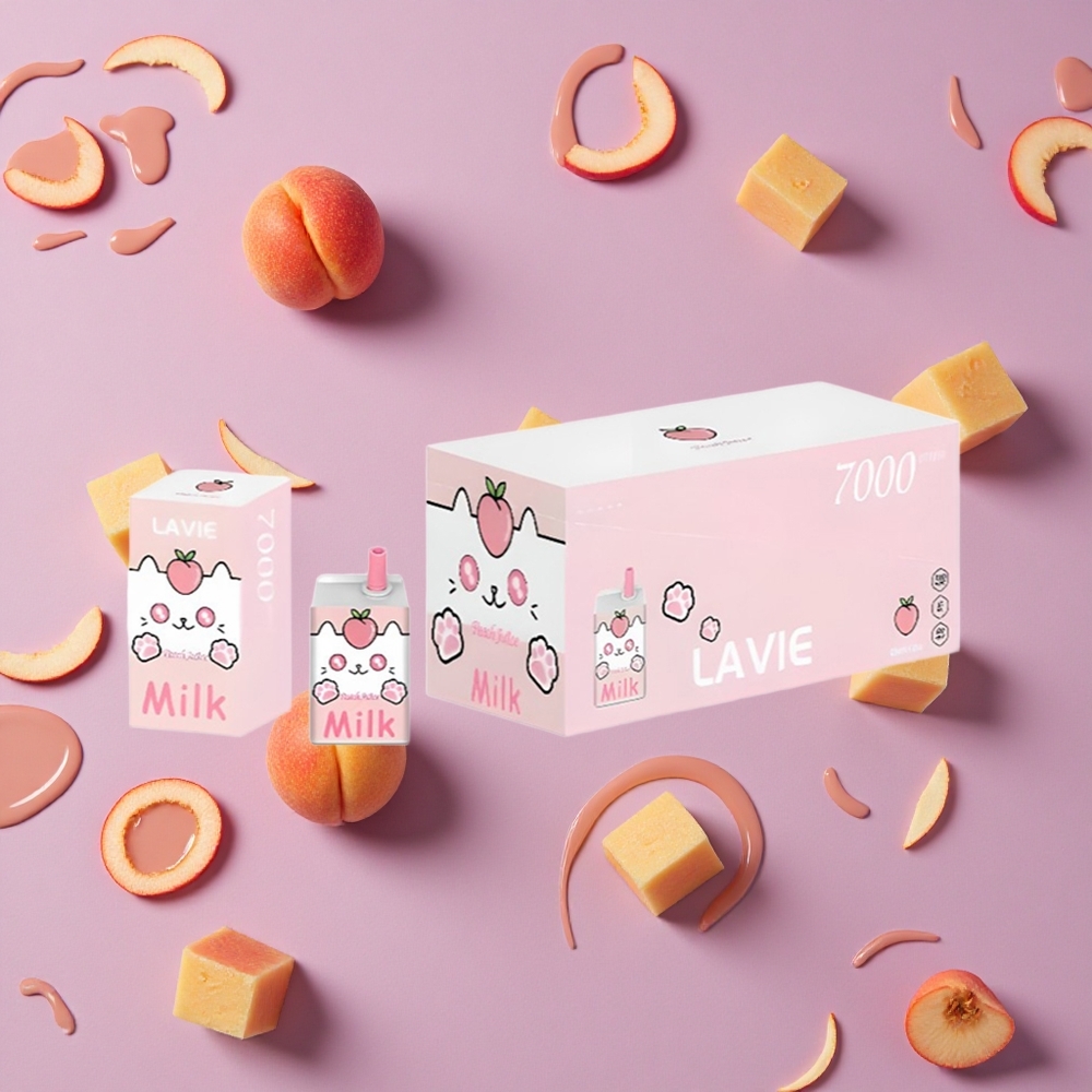 Peach Juice Lavie Milk 7000 Puffs 16ML New Zealand wholesalers