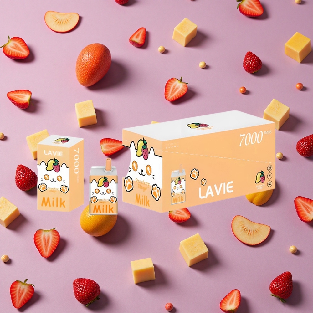Strawberry Mango LAVIE Milk 7000 Puffs Disposable Vape 16ML New Zealand wholesalers