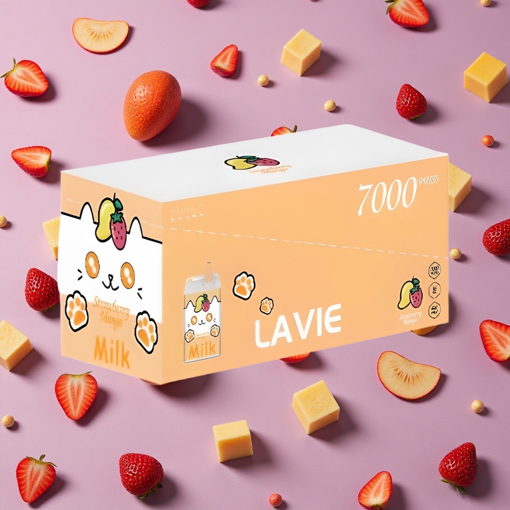 Strawberry Mango LAVIE Milk 7000 Puffs Disposable Vape 16ML New Zealand wholesalers