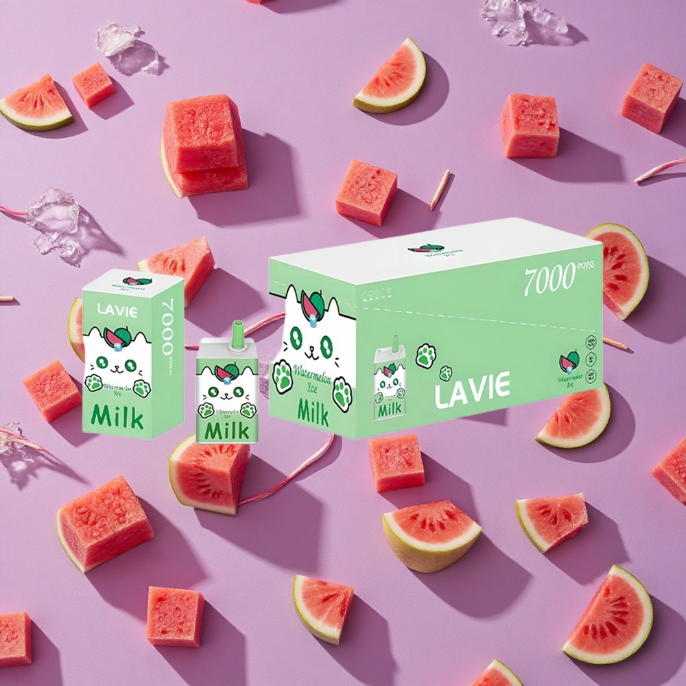 Watermelon Ice LAVIE Milk 7000 Puffs Disposable Vape 16ML New Zealand wholesalers