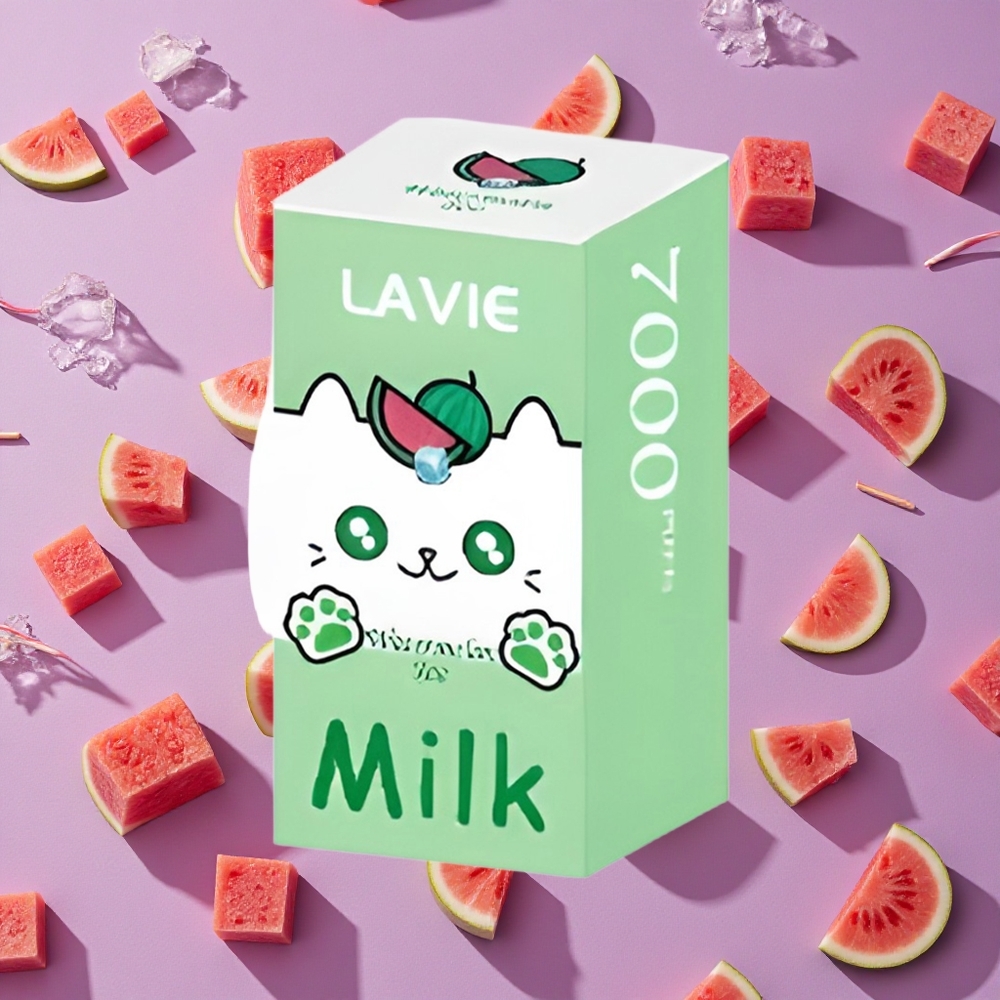 Watermelon Ice LAVIE Milk 7000 Puffs Disposable Vape 16ML New Zealand wholesalers