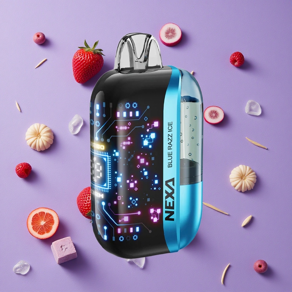 Blue Razz Ice NEXA Ultra 50000 Puffs 20ml Disposable Vape New Zealand wholesalers