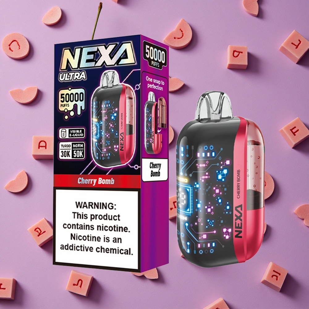 Cherry Bomp NEXA Ultra 50000 Puffs 20ml New Zealand wholesalers