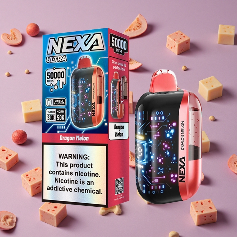Dragon Melon NEXA Ultra 50000 Puffs 20ml Display Screen New Zealand wholesalers