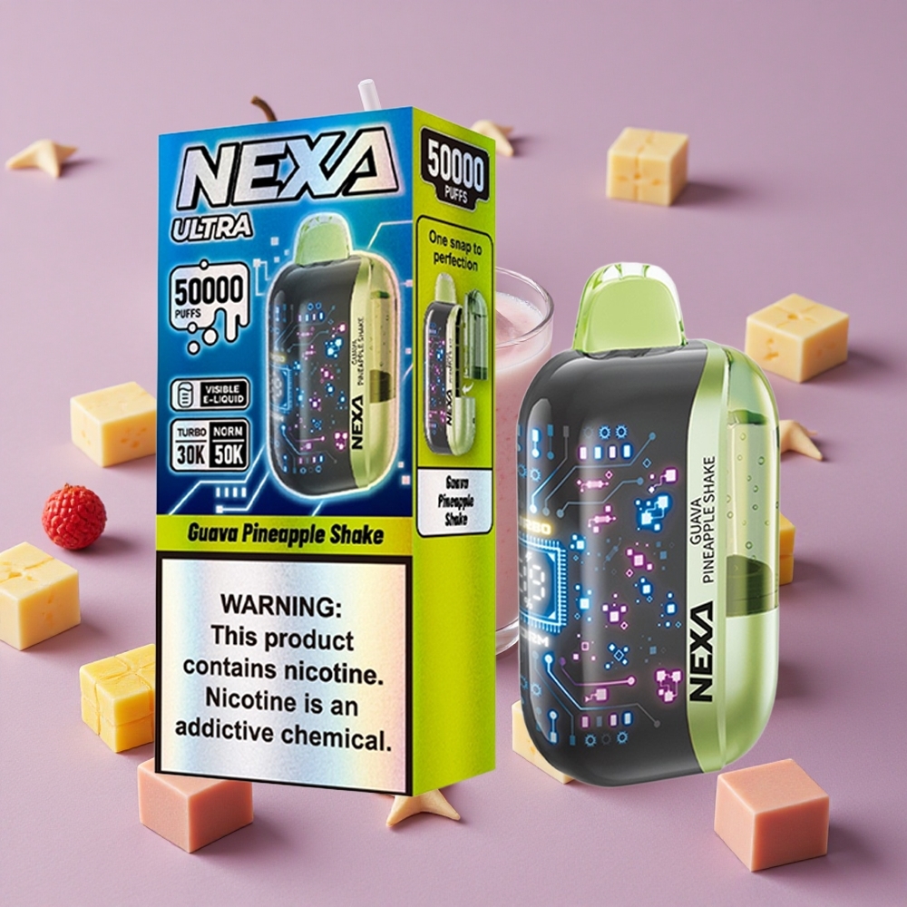Guava Pineapple Shake NEXA Ultra 50000 Puffs 20ml Prefilled New Zealand wholesalers