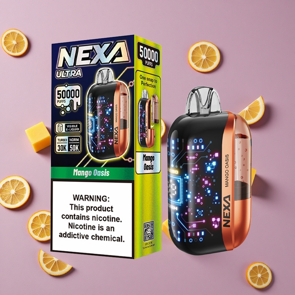 Mango Oasis NEXA Ultra 50000 Puffs Display Screen New Zealand wholesalers
