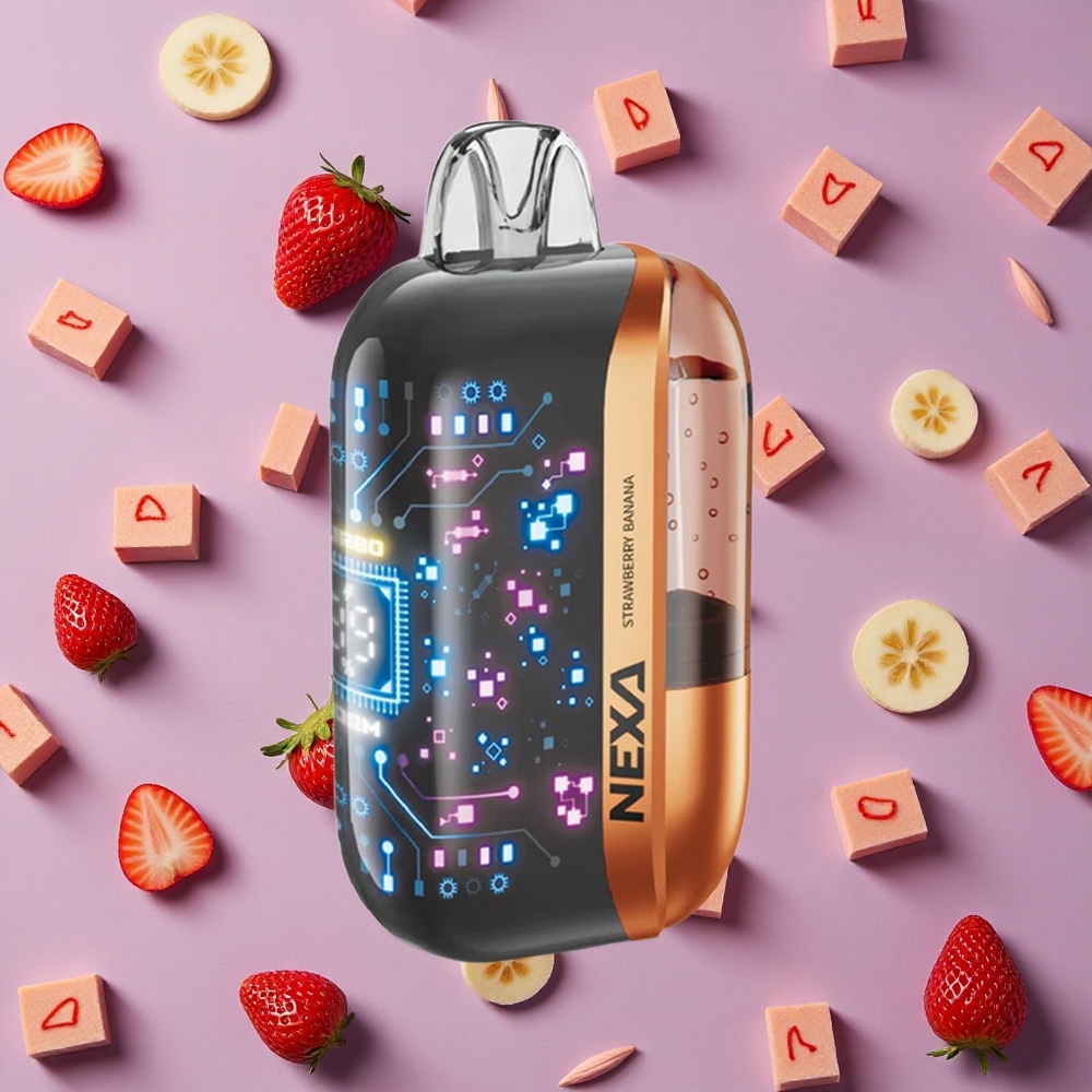 Strawberry Banana NEXA Ultra 50000 Puffs 20ml New Zealand wholesalers