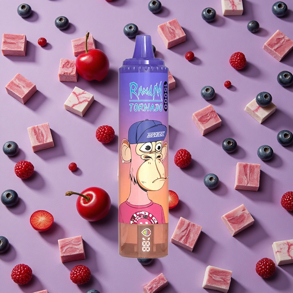 Blueberry Cherry Cranberry RandM Fumot Tornado 15000 Puffs 25ml New Zealand wholesalers