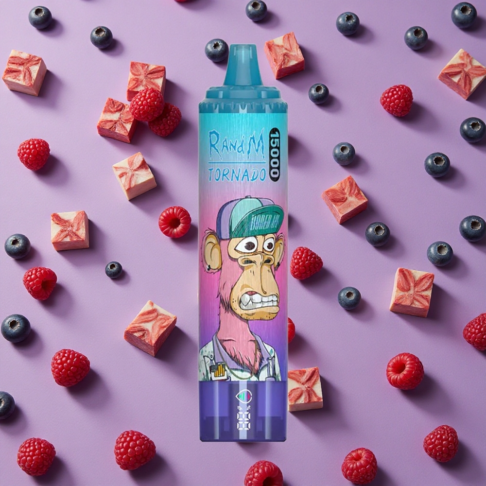 Blueberry Raspberry RandM Fumot Tornado 15000 Puffs 25ml Mesh Coil New Zealand wholesalers