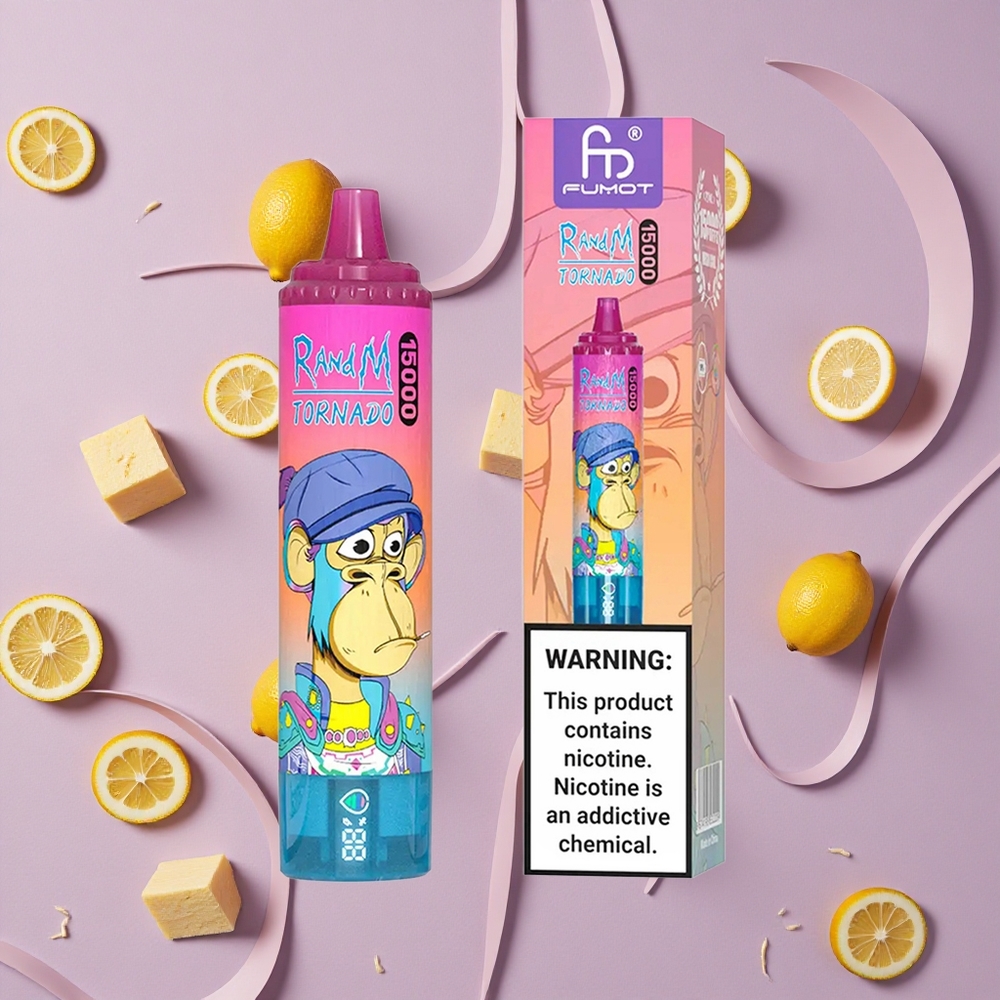 Lemonade RandM Fumot Tornado 15000 Puffs 25ml Mesh Coil New Zealand wholesalers