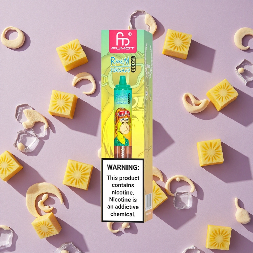 Pineapple Ice RandM Fumot Tornado 15000 Puffs 25ml Mesh Coil New Zealand wholesalers