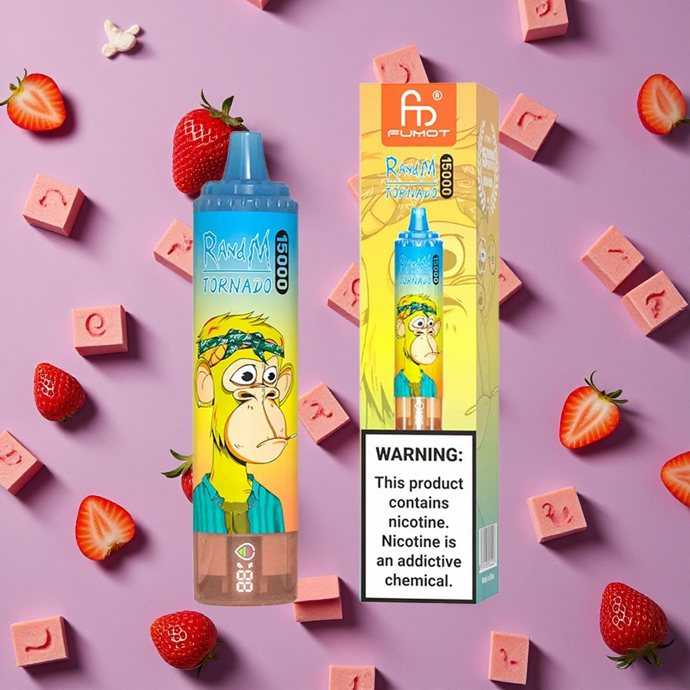 Strawberry RandM Tornado 15000 Puffs Mesh Coil New Zealand wholesalers
