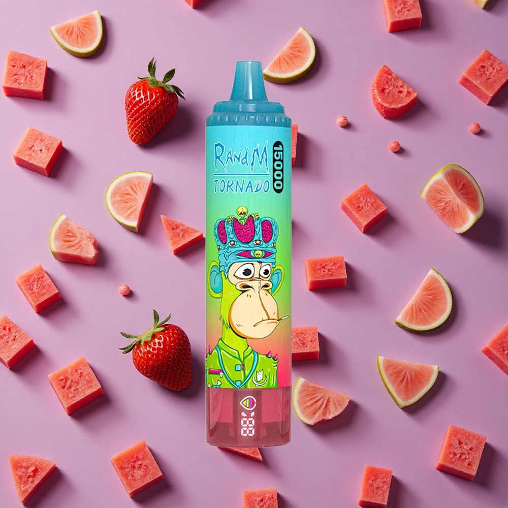 Strawberry Watermelon Fumot RandM Tornado 15000 Puffs 25ml Mesh Coil New Zealand wholesalers