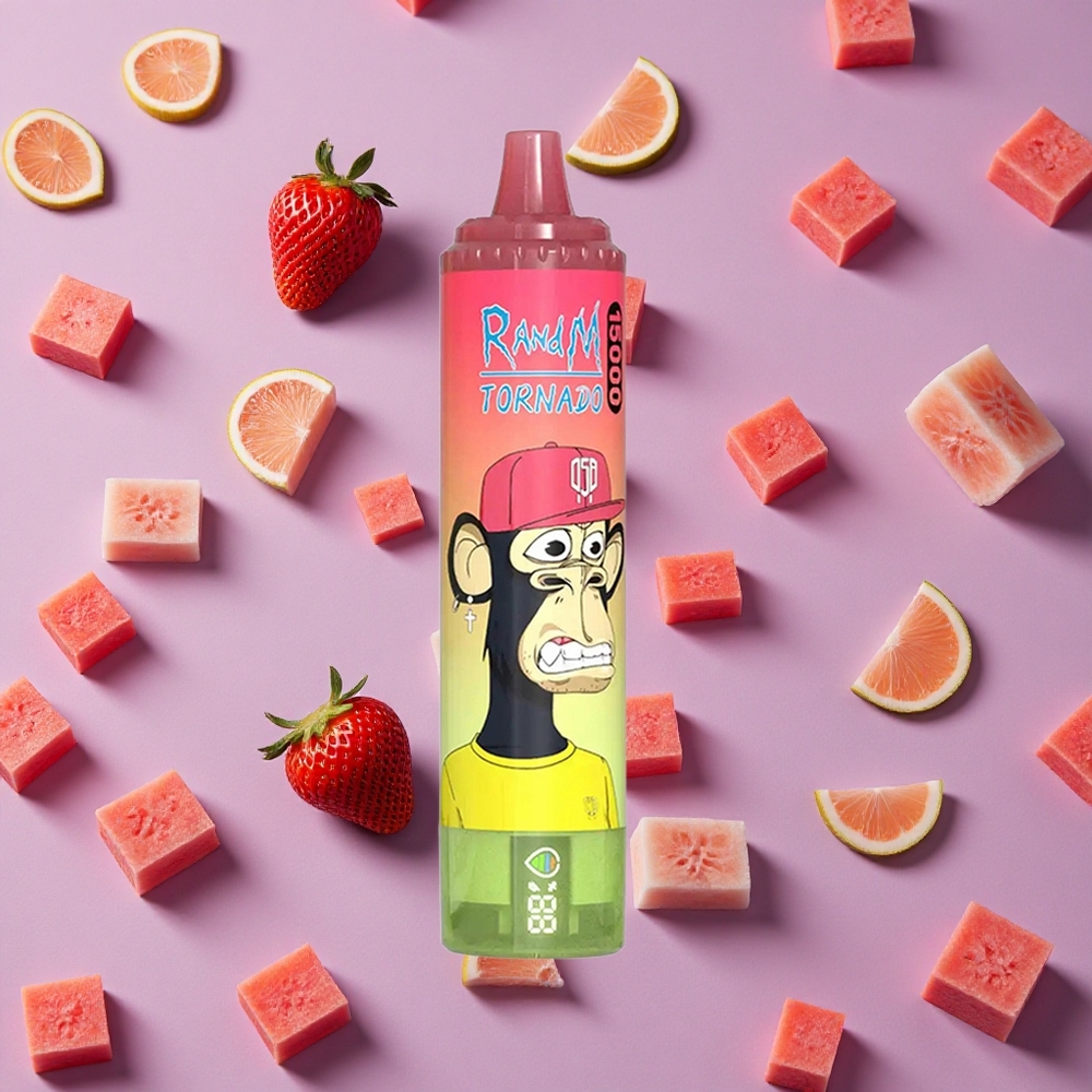 Strawberry Watermelon Lemonade RandM Fumot Tornado 15000 Puffs 25ml Mesh Coil New Zealand wholesalers