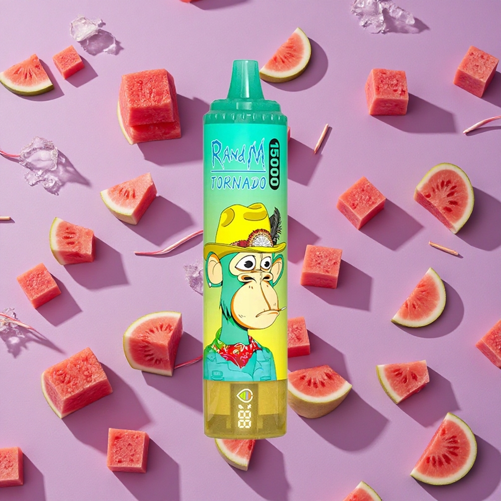 Watermelon Ice RandM Fumot Tornado 15000 Puffs Mesh Coil Type-C New Zealand wholesalers