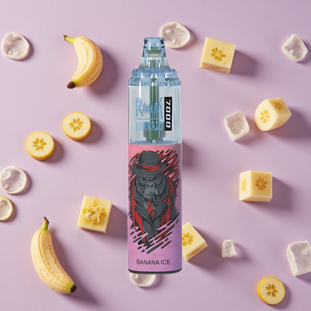Banana Ice RandM Fumot Tornado 7000 Puffs Mesh Coil New Zealand wholesalers
