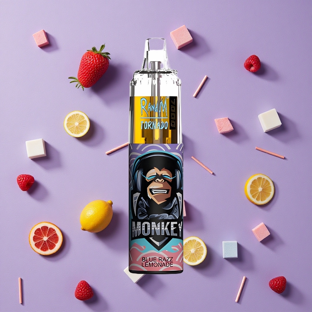 Blue Razz Lemonade RandM Fumot Tornado 7000 Puffs Mesh Coil New Zealand wholesalers