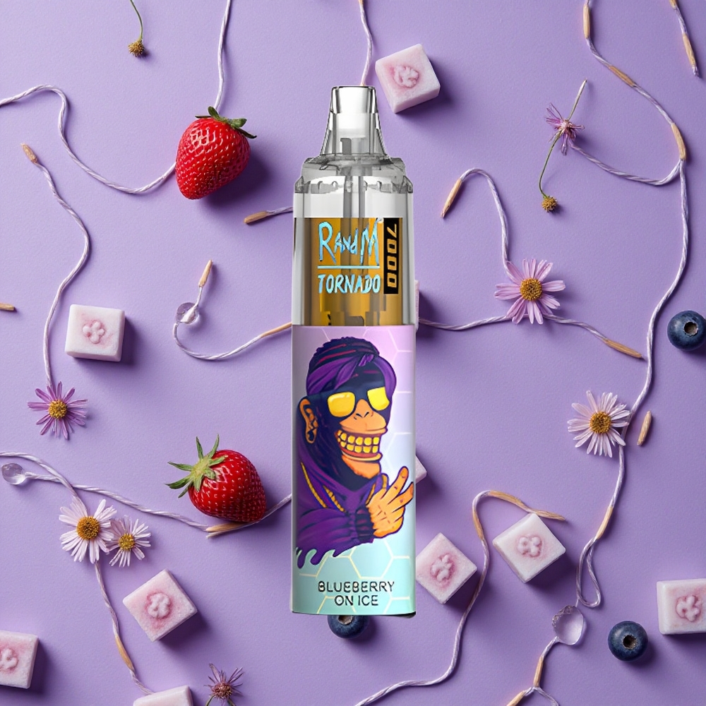 Blueberry On Ice RandM Fumot Tornado 7000 Puffs Mesh Coil New Zealand wholesalers