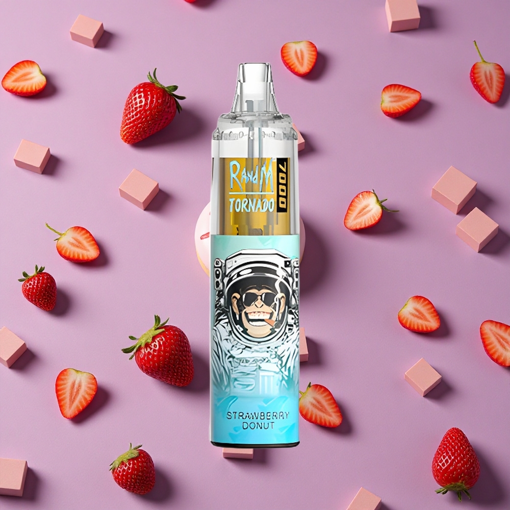 Strawberry Donut RandM Fumot Tornado 7000 Puffs Mesh Coil New Zealand wholesalers