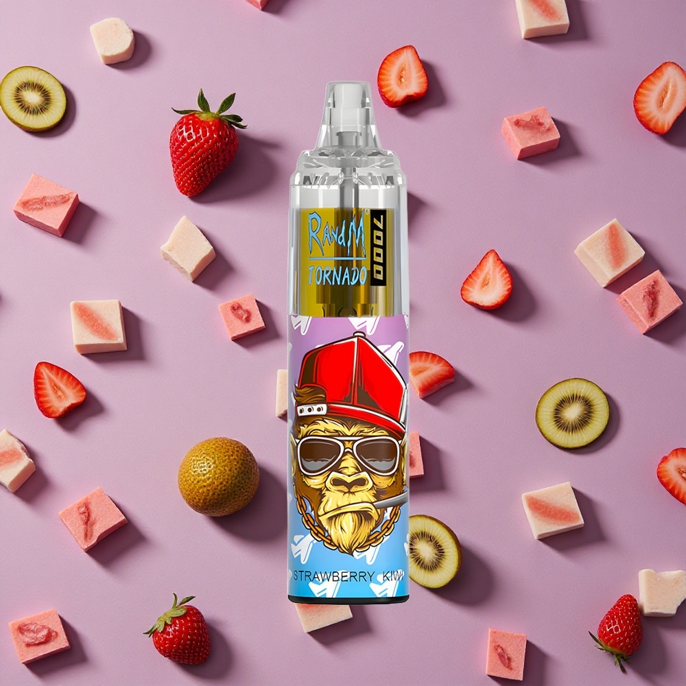 Strawberry Kiwi RandM Fumot Tornado 7000 Puffs Mesh Coil New Zealand wholesalers