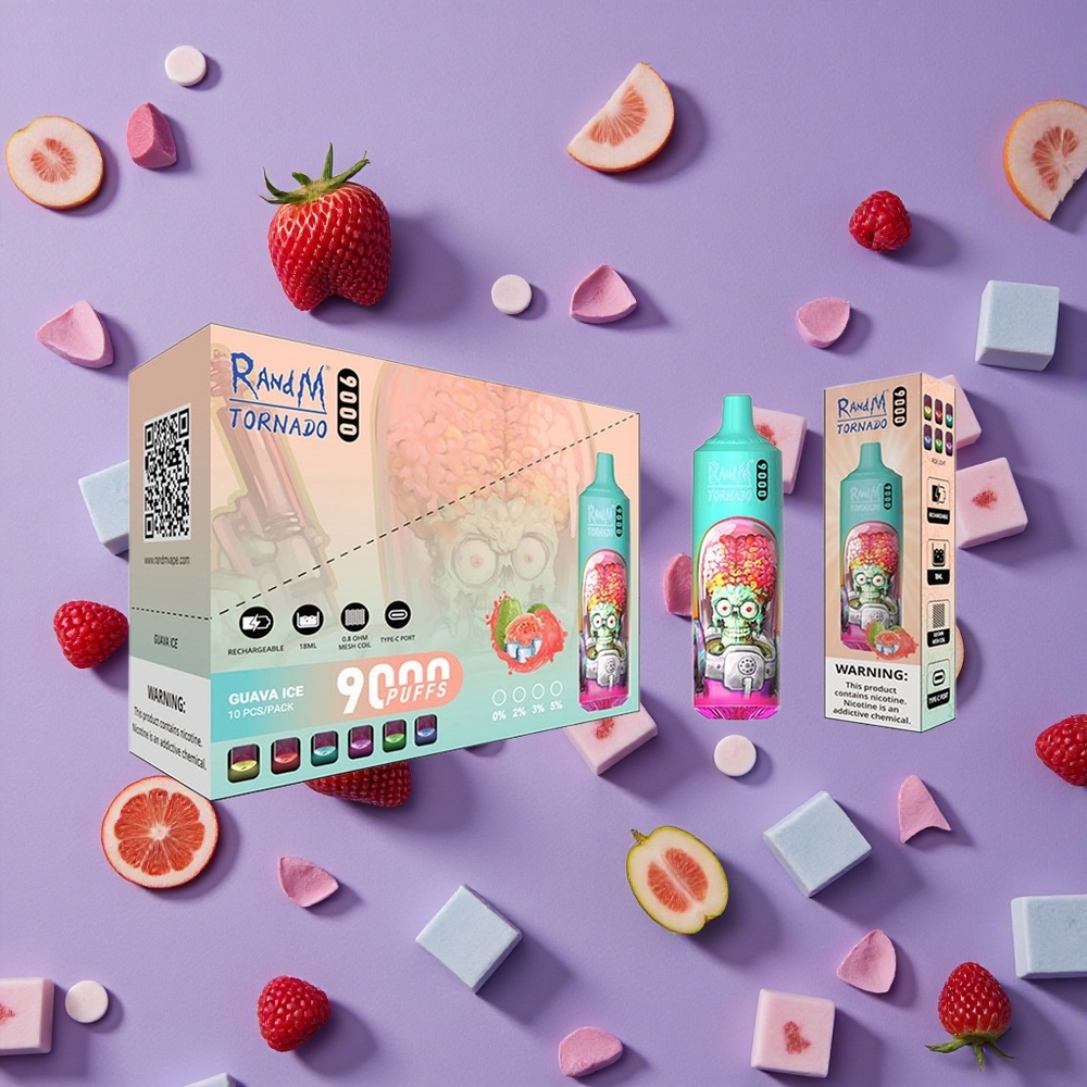 Blue Sour Raspberry RandM Fumot Tornado 9000 Puffs Mesh Coil New Zealand wholesalers