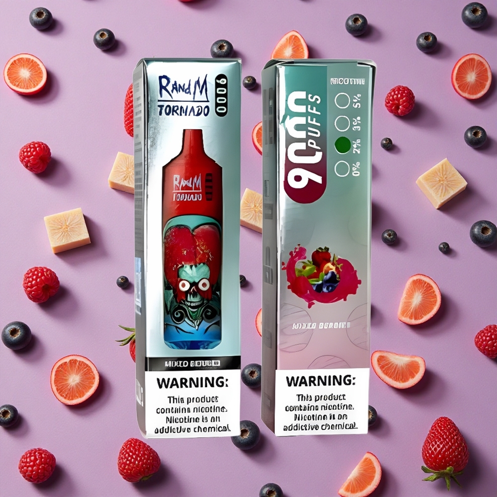Mixed Berries RandM Fumot Tornado 9000 Puffs Mesh Coil New Zealand wholesalers