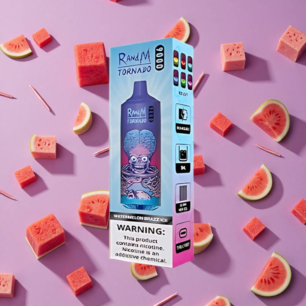 Watermelon Brazz Ice RandM Fumot Tornado 9000 Puffs Mesh Coil New Zealand wholesalers