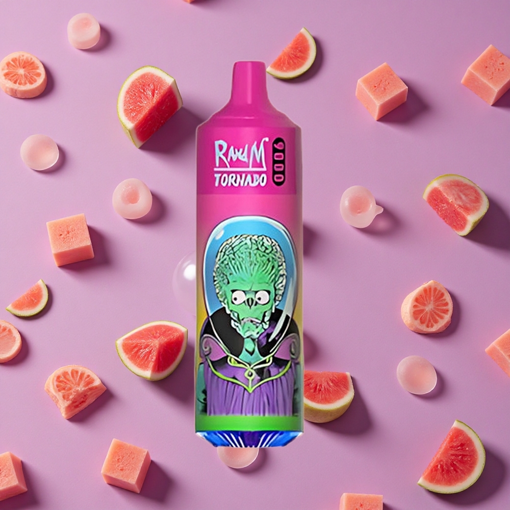 Watermelon Bubble Gum RandM Fumot Tornado 9000 Puffs 850mAh Mesh Coil New Zealand wholesalers