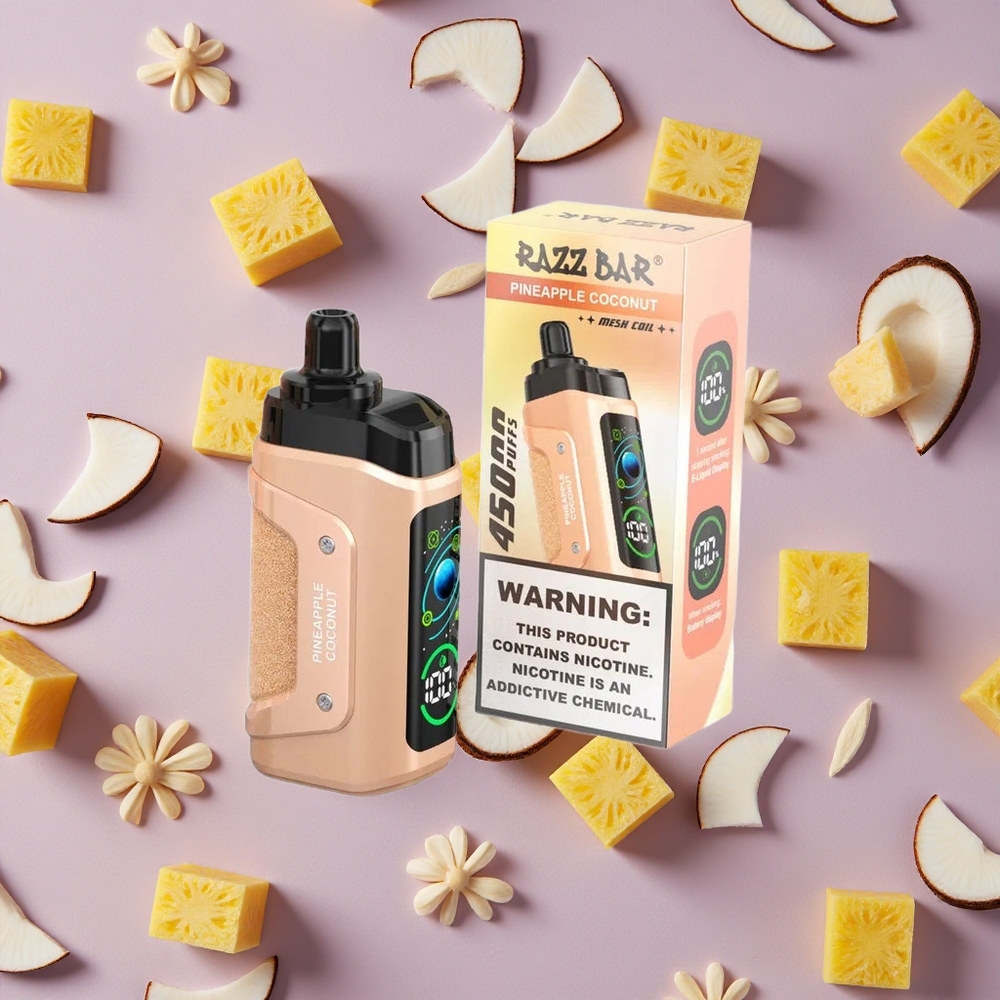 Pineapple Coconut Razz Bar 45000 Puffs Adjustable Airflow Type-C Rechargeable New Zealand wholesalers