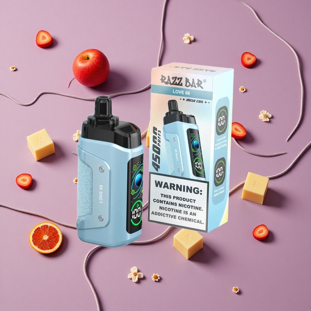 Razz Love 66 Razz Bar 45000 Puffs Adjustable Airflow New Zealand wholesalers