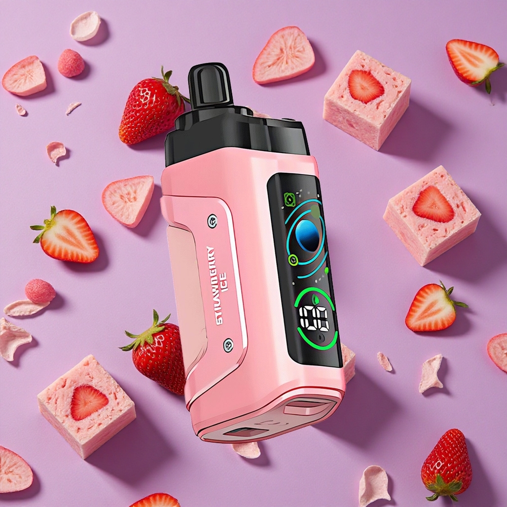 Strawberry Ice Razz Bar 45000 Puffs Adjustable Airflow New Zealand wholesalers