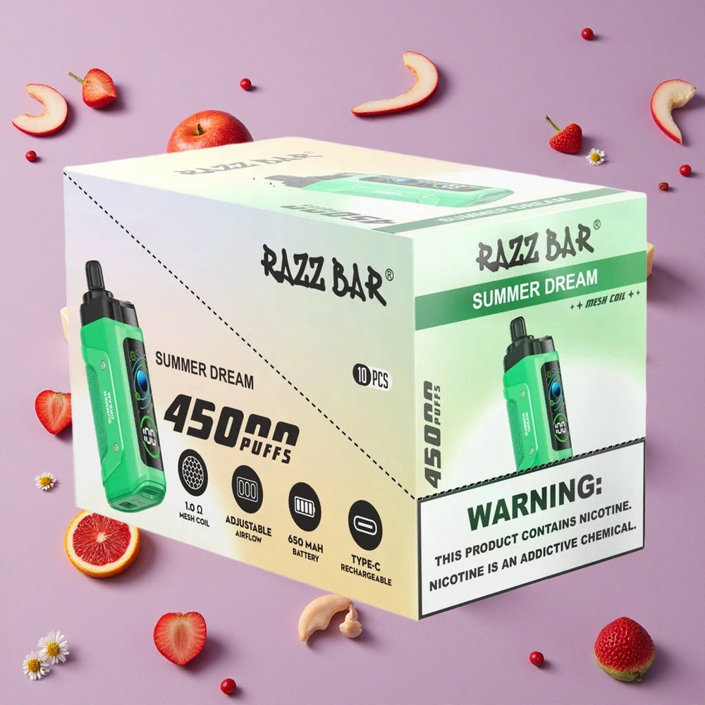 Summer Dream Razz Bar 45000 Puffs Adjustable Airflow New Zealand wholesalers